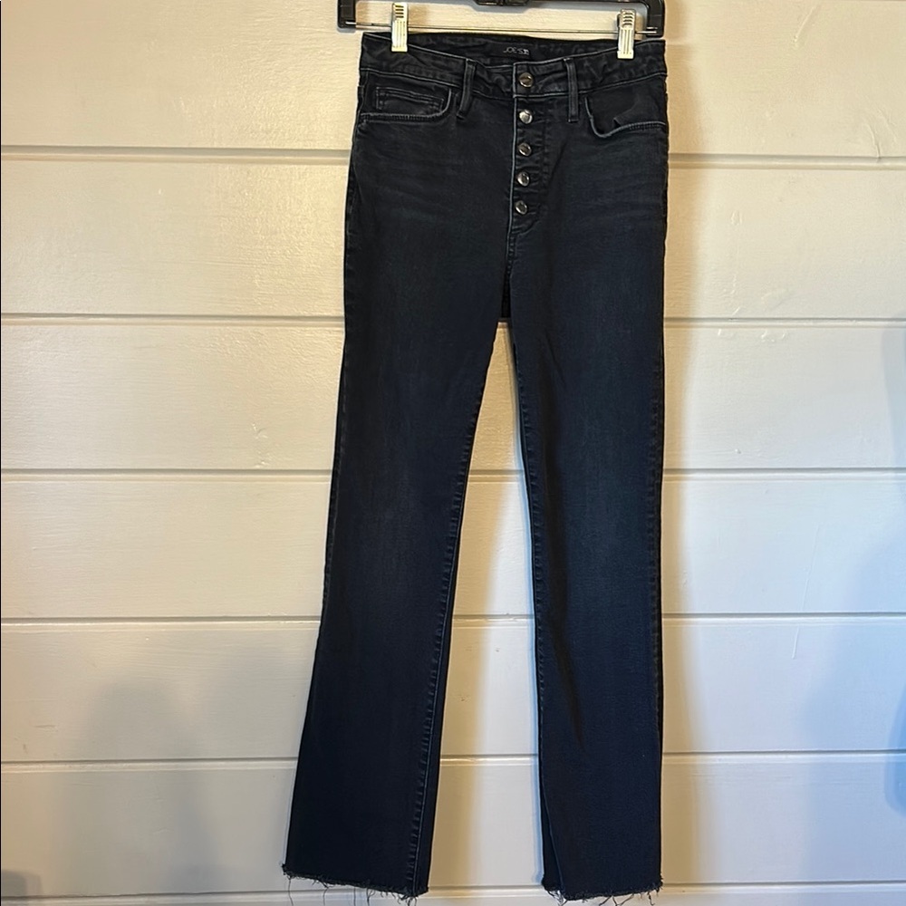 Joe’s High-Rise Faded Black Skinny Jeans – Size 27